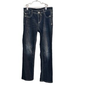 Supplies Jeans Women's 6  Blue Mika Modern Bootcut  Embellished Stitching